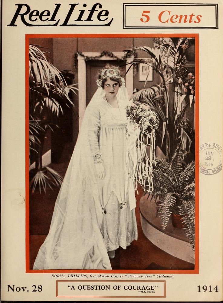 REEL LIFE magazine side cover 28 November 1914