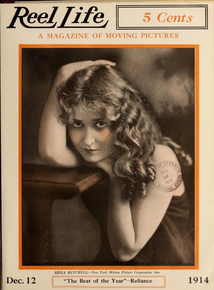REEL LIFE magazine side cover 12 December 1914