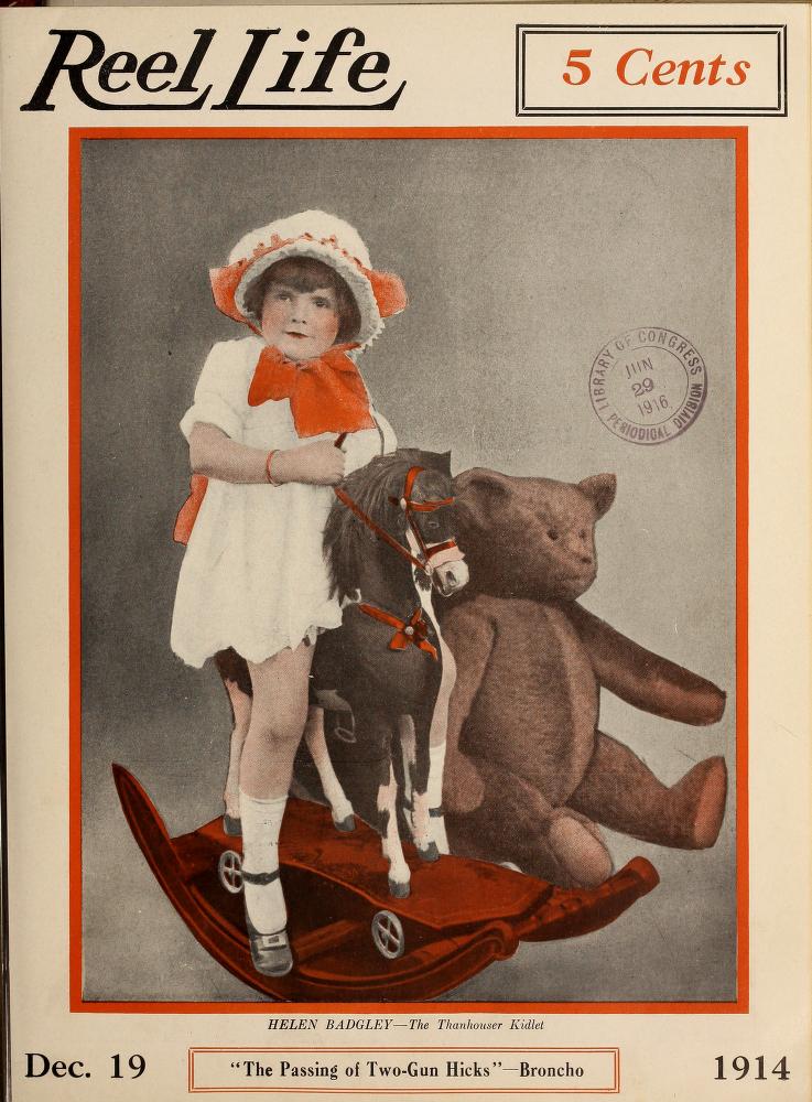 REEL LIFE magazine side cover 19 December 1914