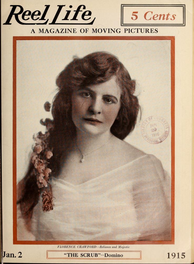 REEL LIFE magazine side cover 2 January 1915