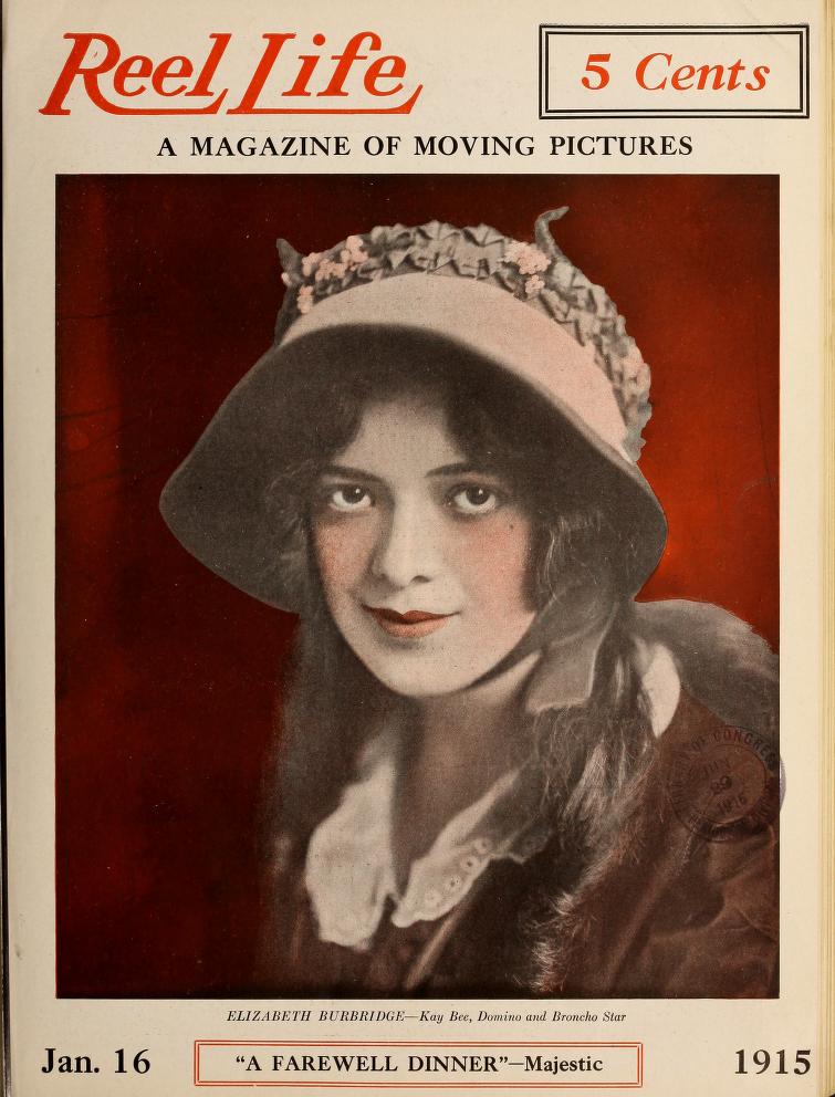 REEL LIFE magazine side cover 16 January 1915