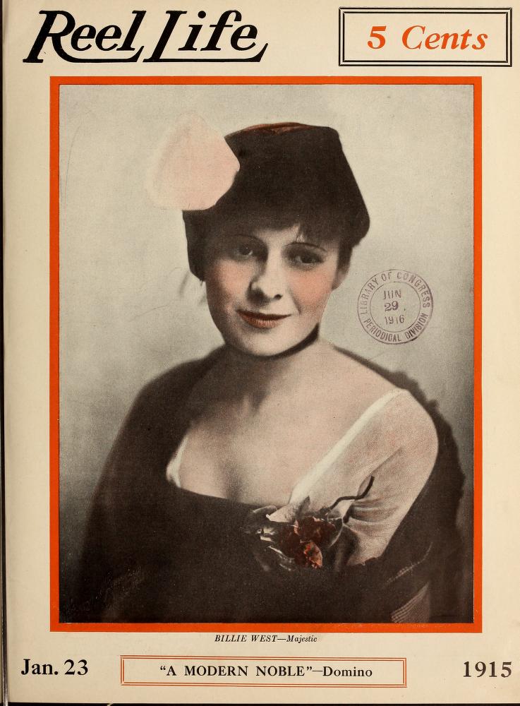 REEL LIFE magazine side cover 23 January 1915