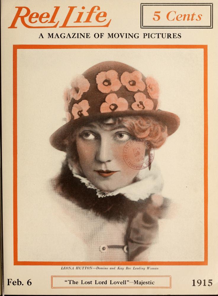 REEL LIFE magazine side cover 6 February 1915