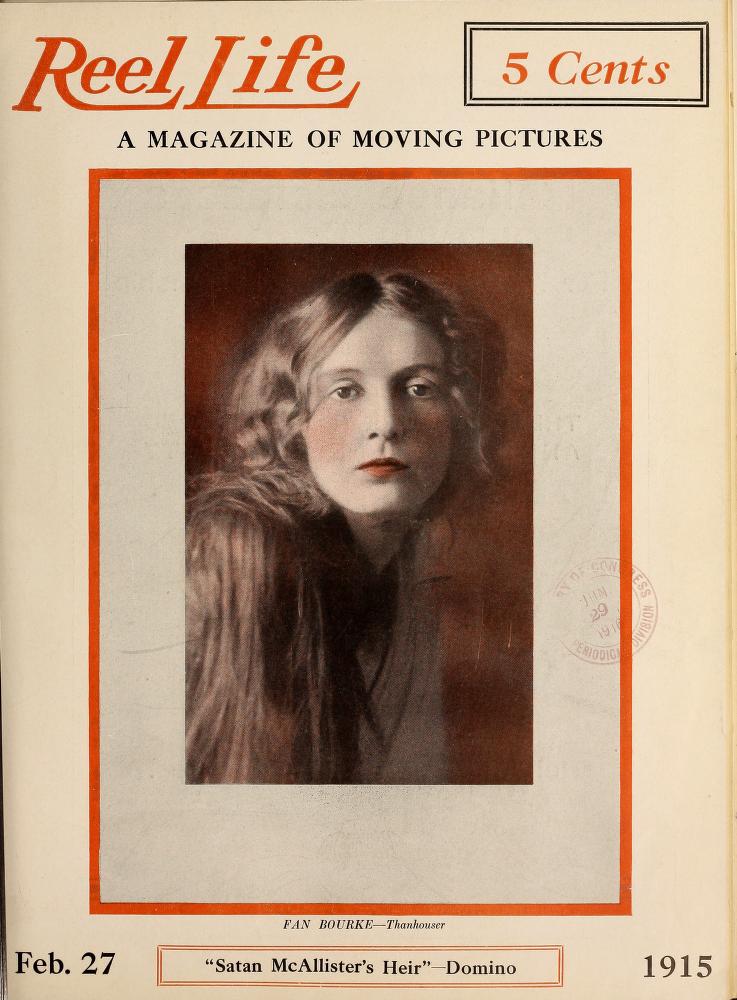 REEL LIFE magazine side cover 27 February 1915