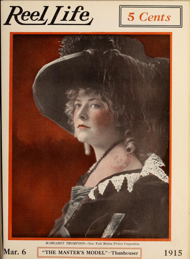 REEL LIFE magazine side cover 6 March 1915