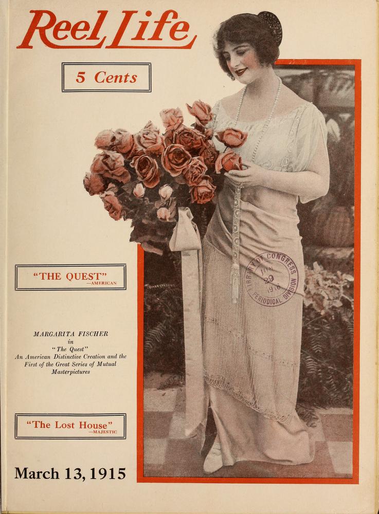 REEL LIFE magazine side cover 13 March 1915