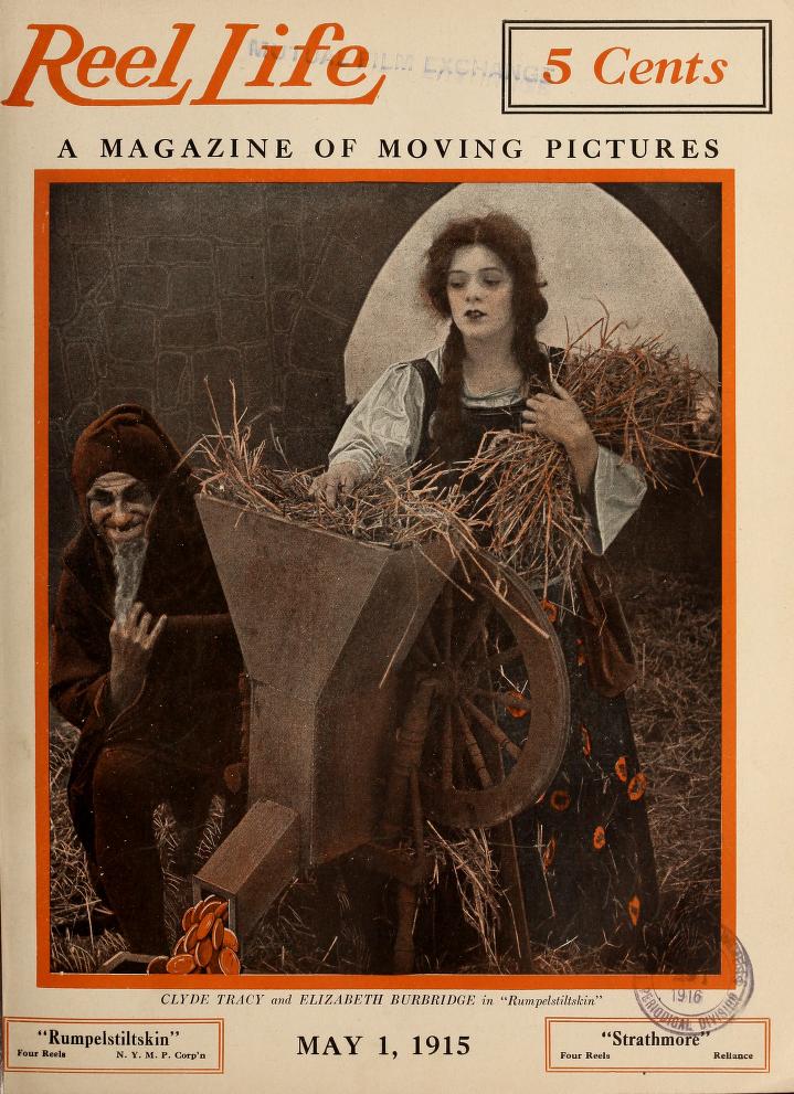 REEL LIFE magazine side cover 1 May 1915
