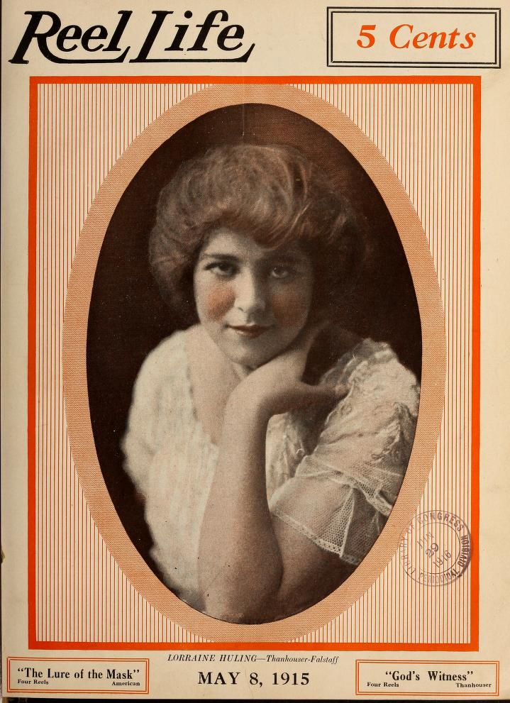 REEL LIFE magazine side cover 8 May 1915