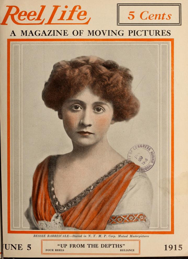 REEL LIFE magazine side cover 5 June 1915