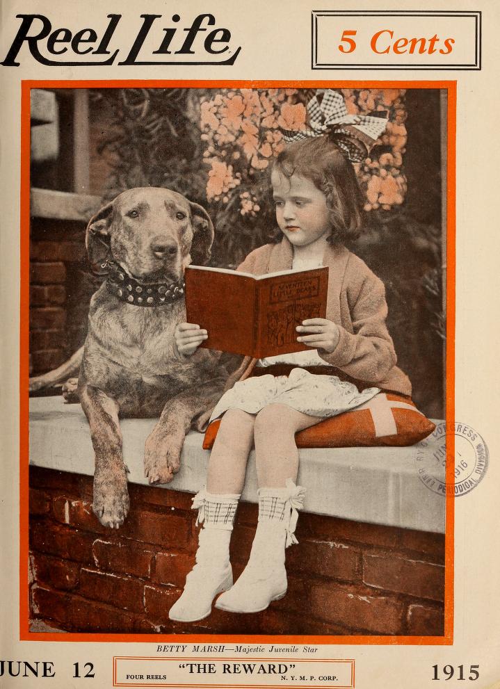 REEL LIFE magazine side cover 12 June 1915