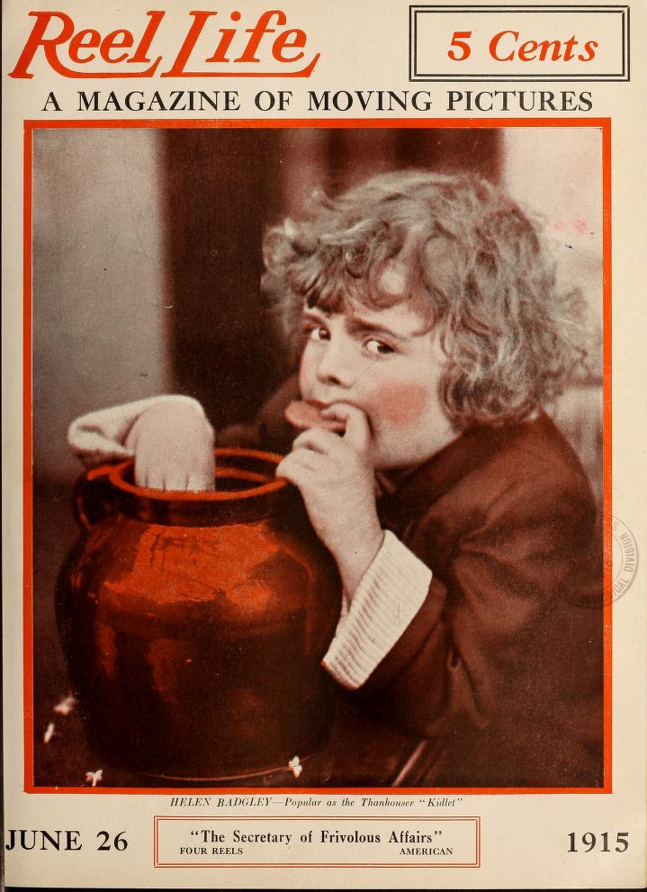 REEL LIFE magazine side cover 26 June 1915