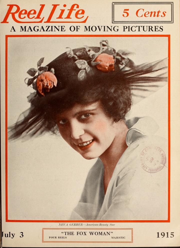 REEL LIFE magazine side cover 3 July 1915