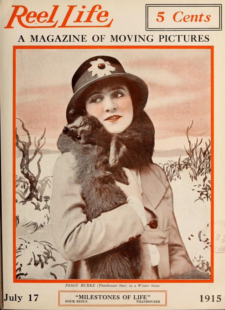 REEL LIFE magazine side cover 17 July 1915