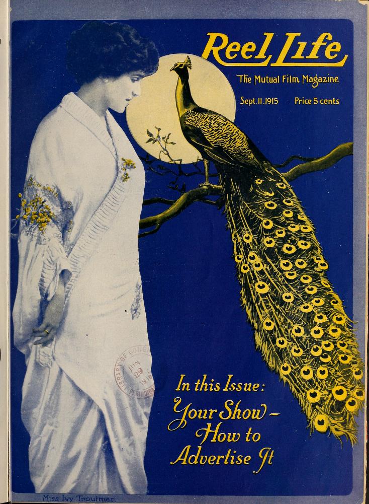 REEL LIFE magazine side cover 11 September 1915
