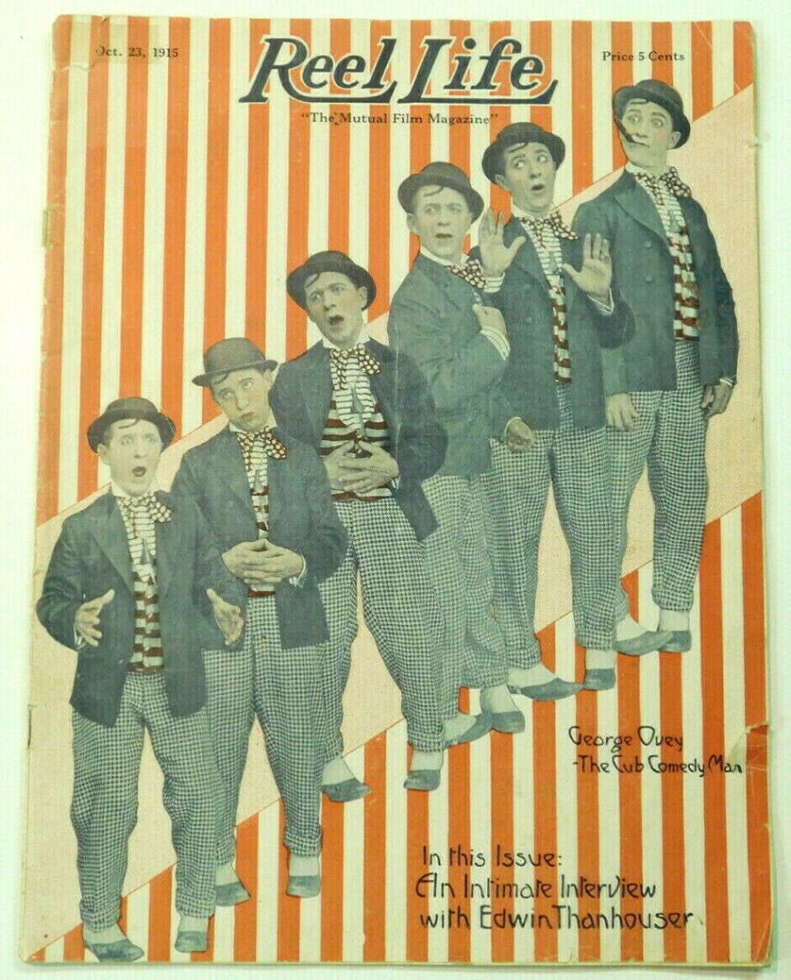 REEL LIFE magazine side cover Issue 23  October 1915