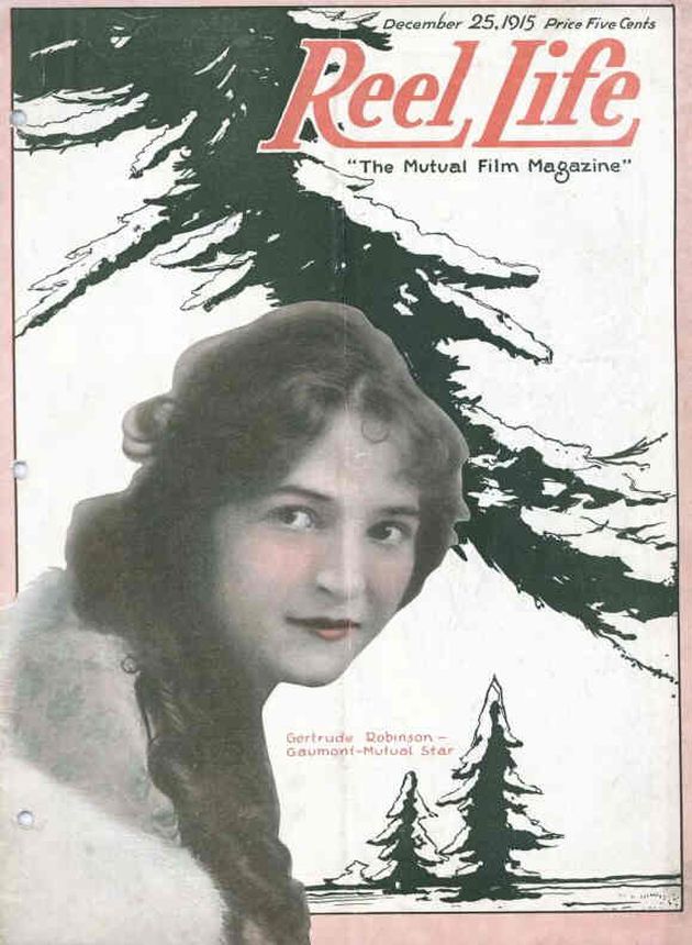REEL LIFE magazine side cover 25 December 1915