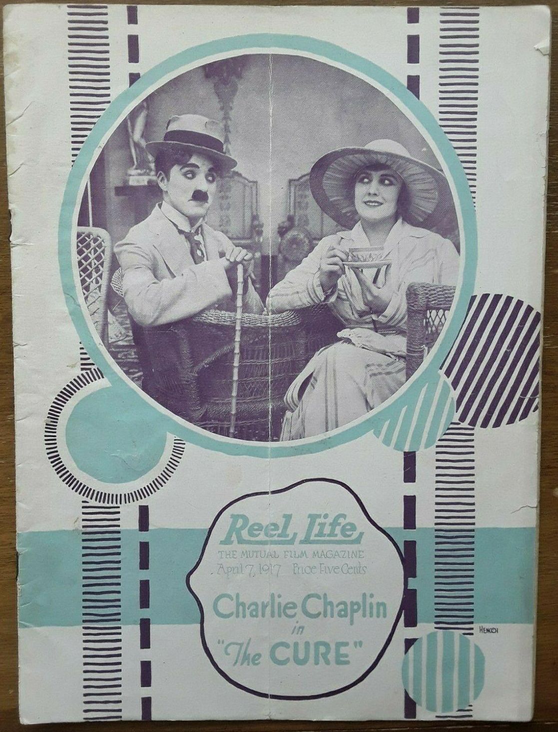 REEL LIFE magazine side cover 7 April 1917