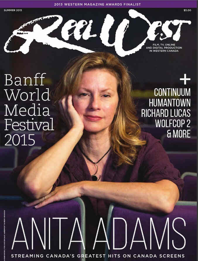 REEL WEST magazine side cover Summer 2015