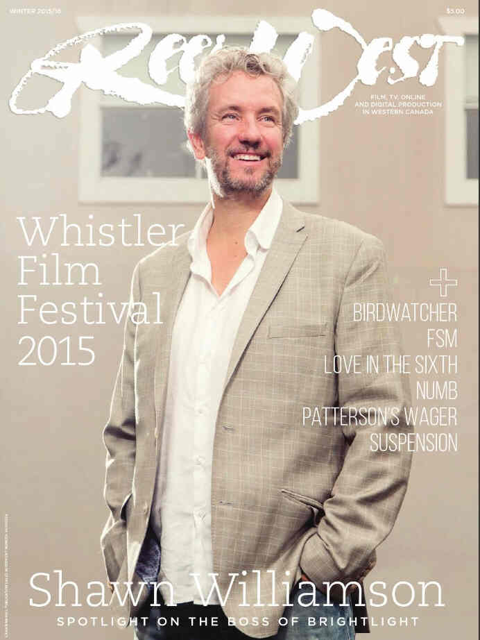 REEL WEST magazine side cover Winter 2015