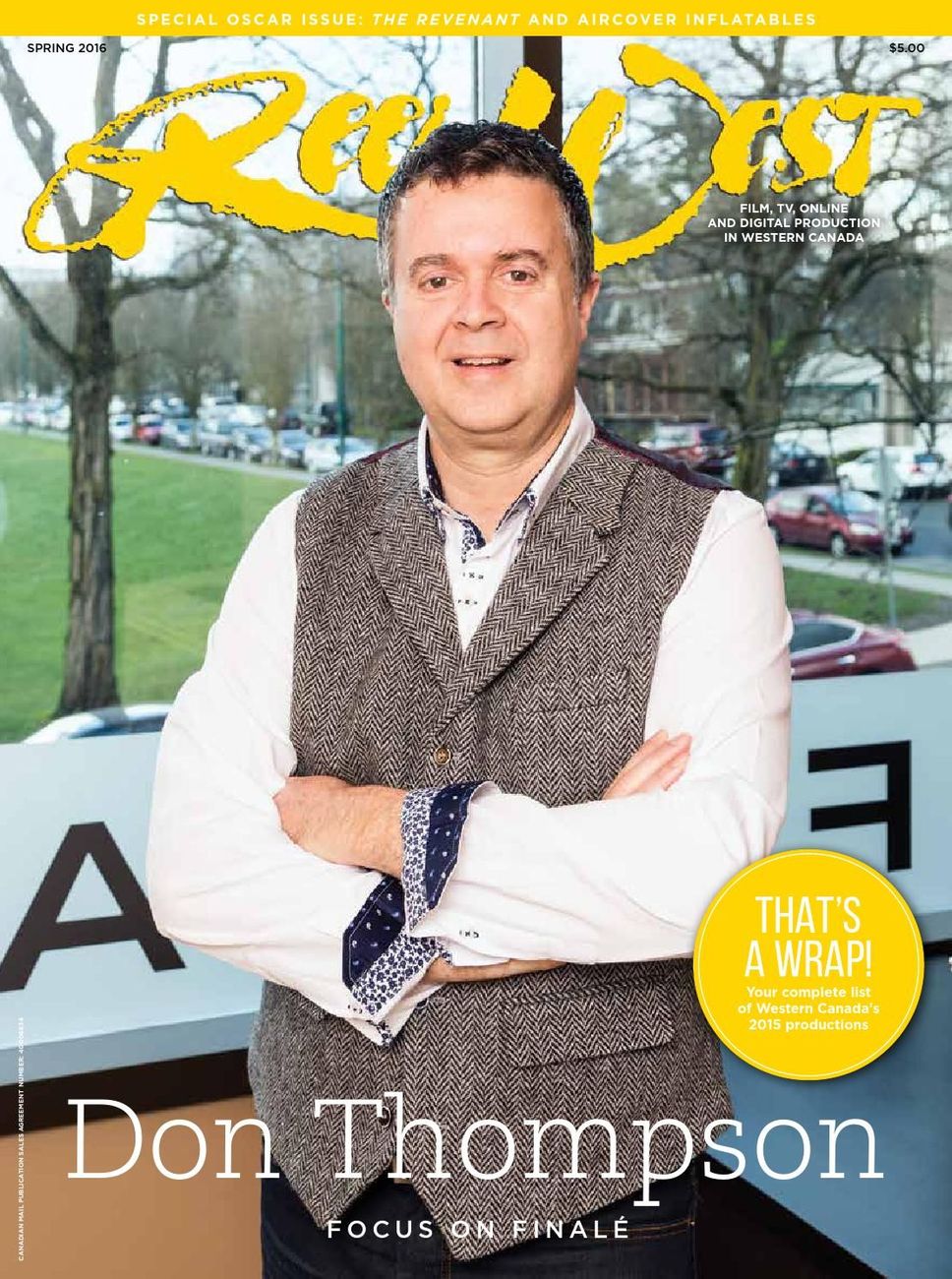 REEL WEST magazine side cover Spring 2016