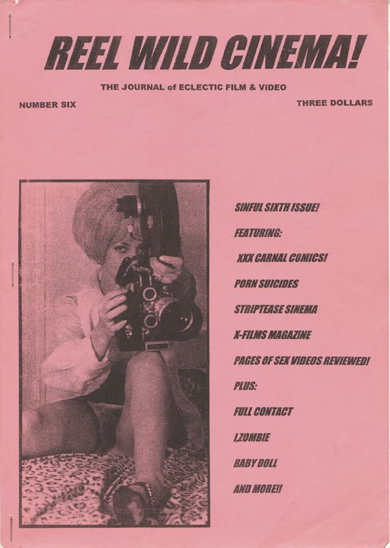 REEL WILD CINEMA magazine side cover Issue 6  1999