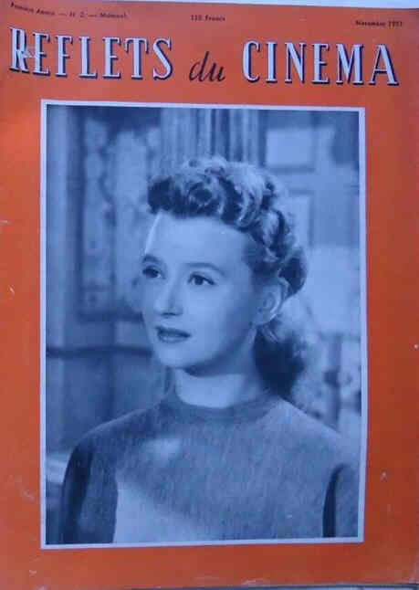 REFLETS DU CINEMA magazine side cover Issue 2  November 1951