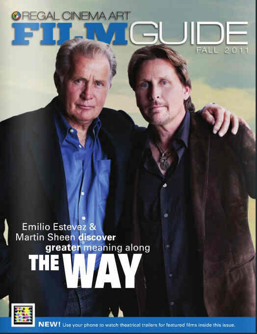REGAL CINEMA ART FILM GUIDE magazine side cover Fall 2011