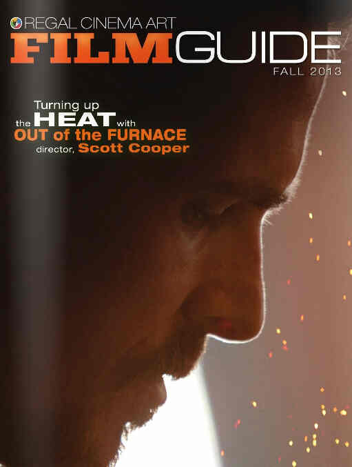 REGAL CINEMA ART FILM GUIDE magazine side cover Fall 2013