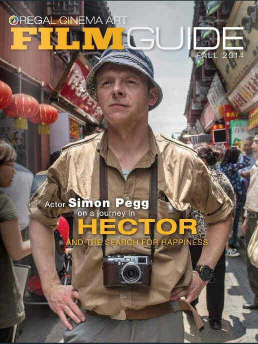 REGAL CINEMA ART FILM GUIDE magazine side cover Fall 2014