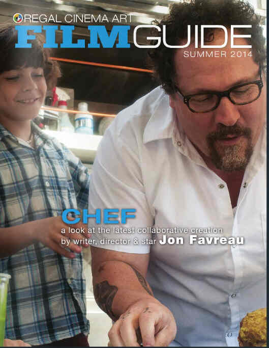 REGAL CINEMA ART FILM GUIDE magazine side cover Summer 2014