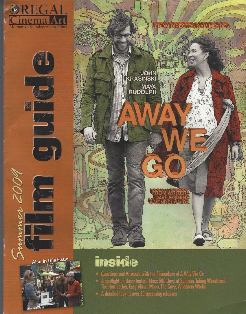 REGAL CINEMA ART FILM GUIDE magazine side cover Summer 2009