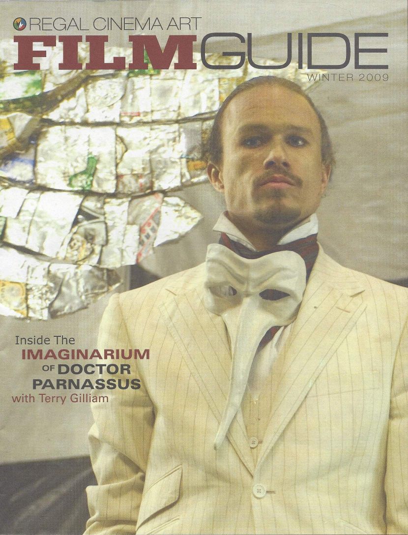 REGAL CINEMA ART FILM GUIDE magazine side cover Winter 2009