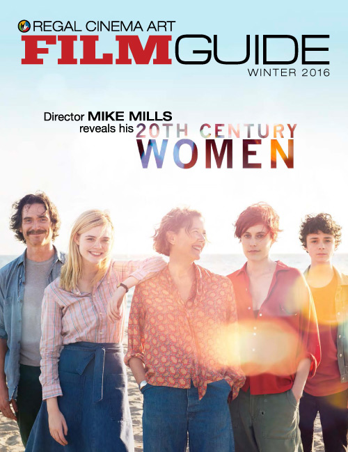 REGAL CINEMA ART FILM GUIDE magazine side cover Winter 2016
