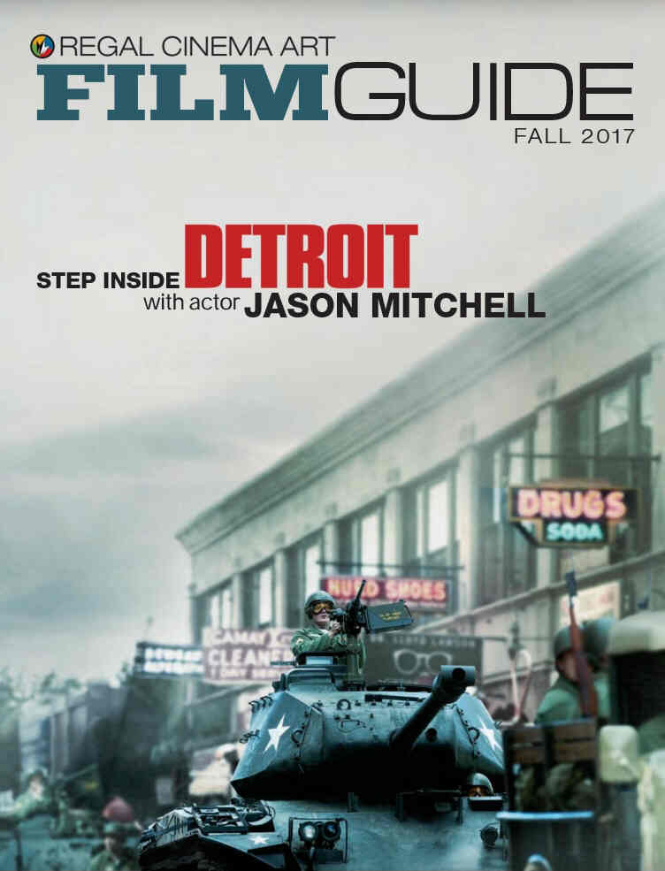 REGAL CINEMA ART FILM GUIDE magazine side cover Fall 2017