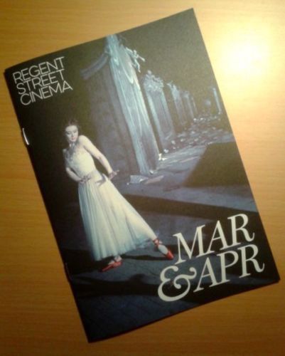 REGENT STREET CINEMA magazine side cover  March/April 2017