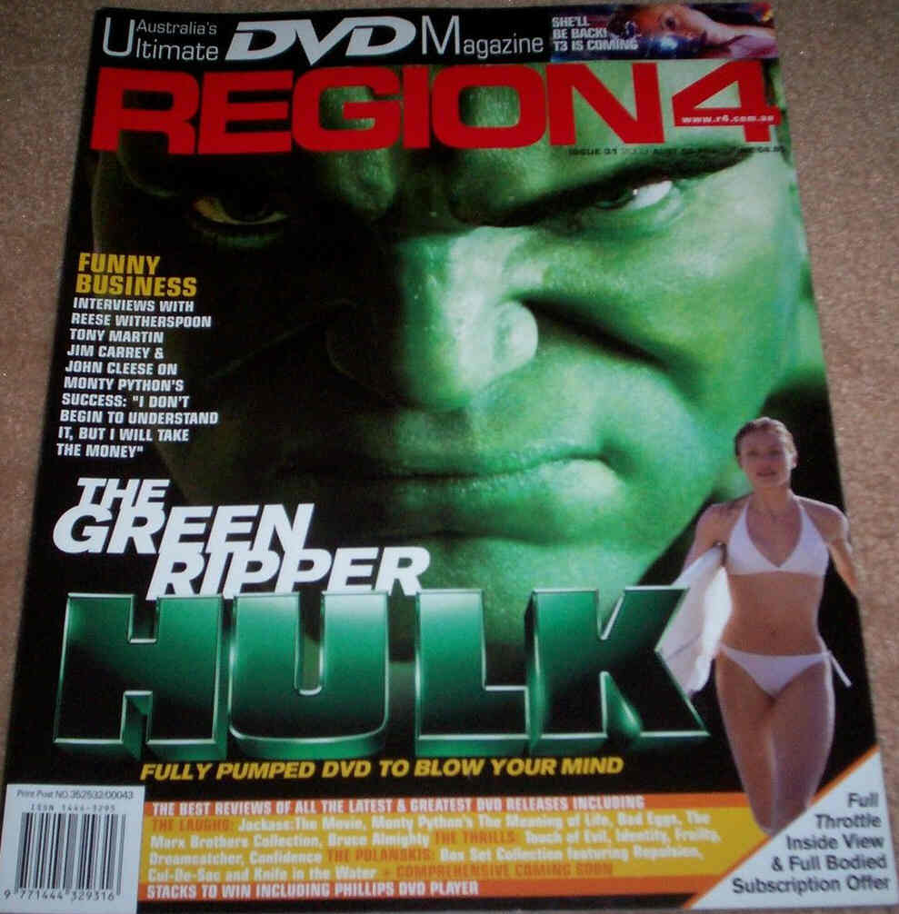 REGION4 magazine side cover Issue 31  2003