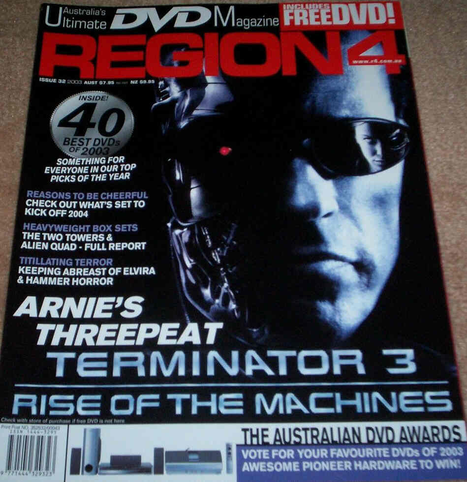 REGION4 magazine side cover Issue 32  2003