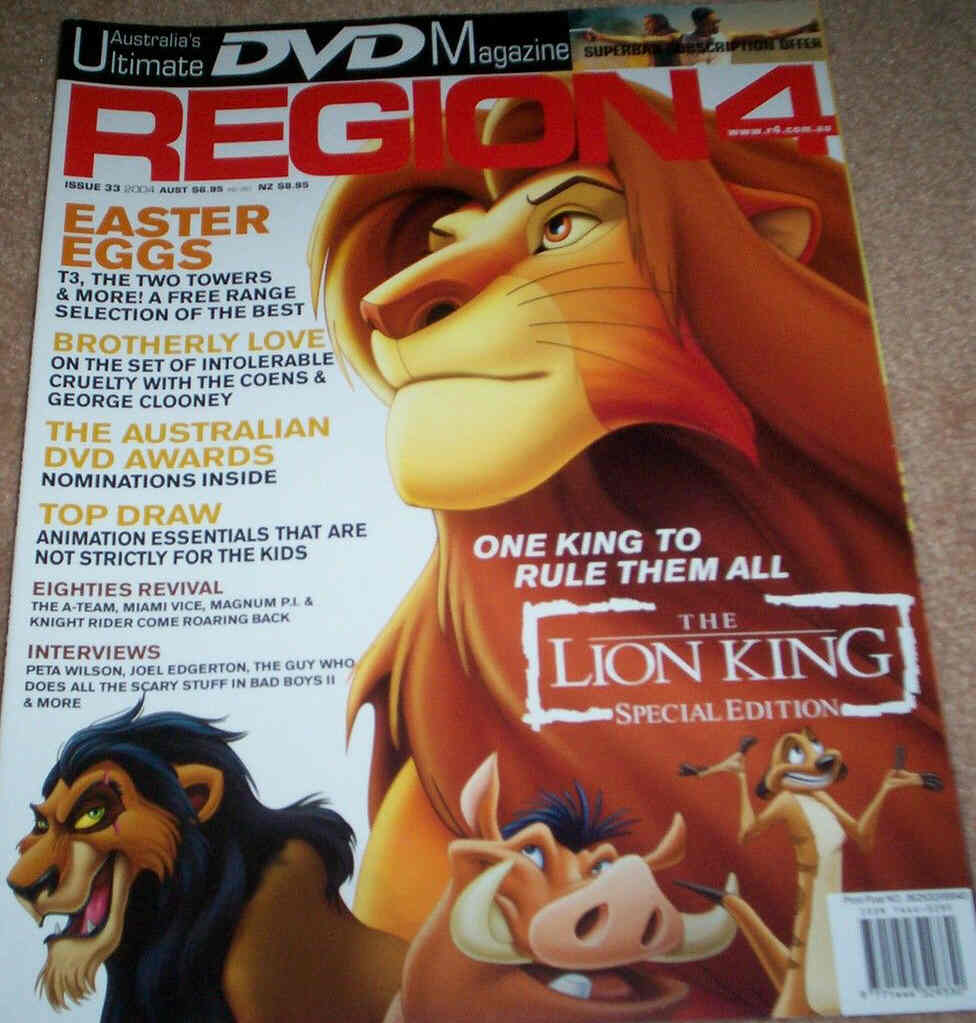 REGION4 magazine side cover Issue 33  2004