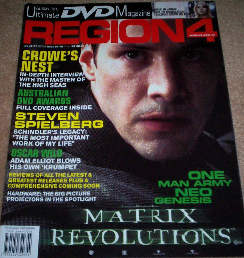 REGION4 magazine side cover Issue 35  2004