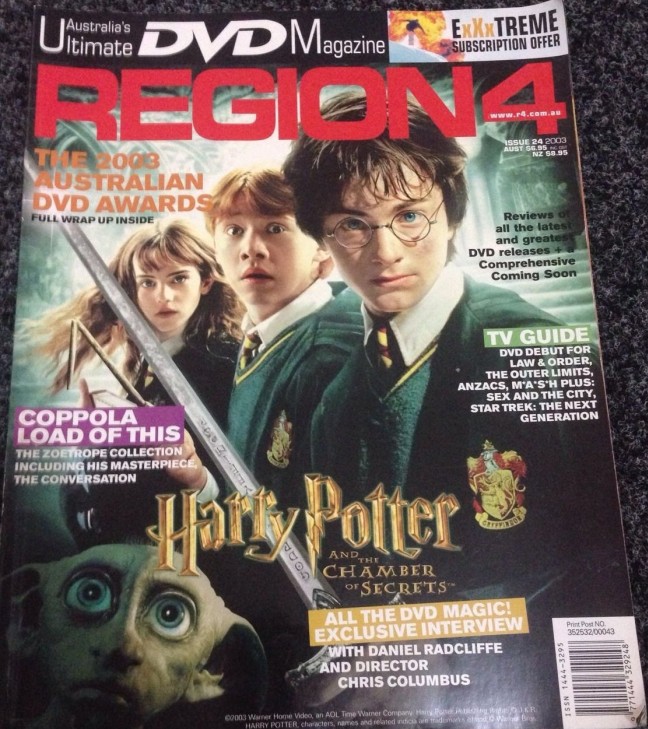REGION4 magazine side cover Issue 24  2003