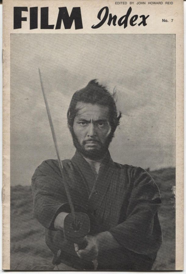 FILM INDEX magazine side cover Issue 7  1971