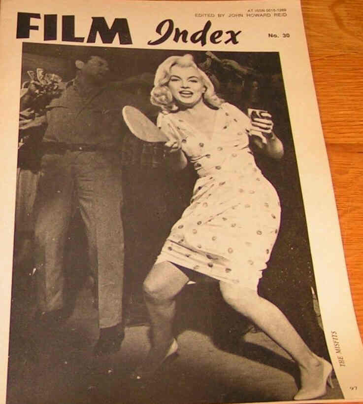 FILM INDEX magazine side cover Issue 30  1975