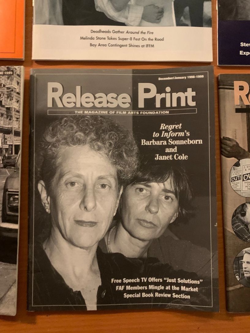RELEASE PRINT magazine side cover  December 1998/ January 1999 