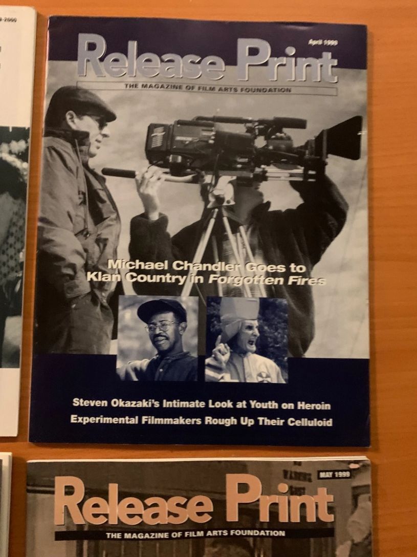 RELEASE PRINT magazine side cover  April 1999