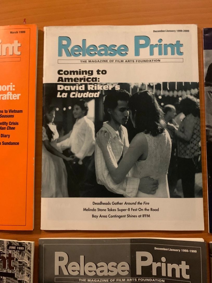 RELEASE PRINT magazine side cover  December 1999/ January 2000 