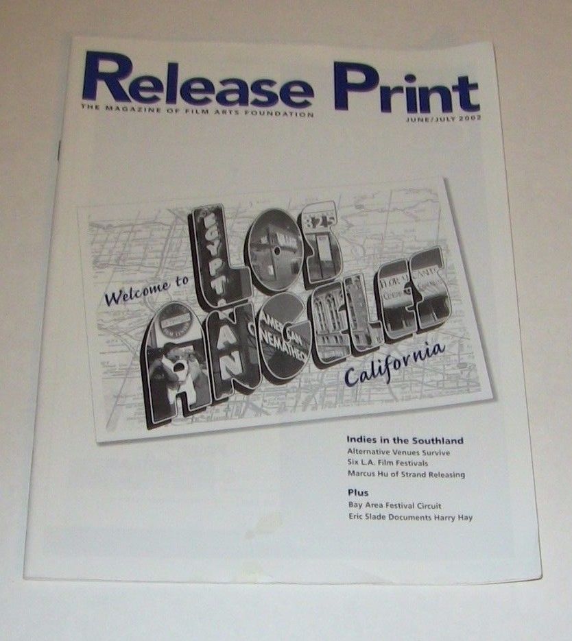 RELEASE PRINT magazine side cover June/July 2002