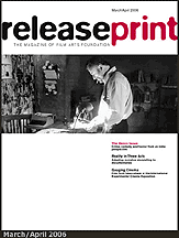 RELEASE PRINT magazine side cover March/April 2006