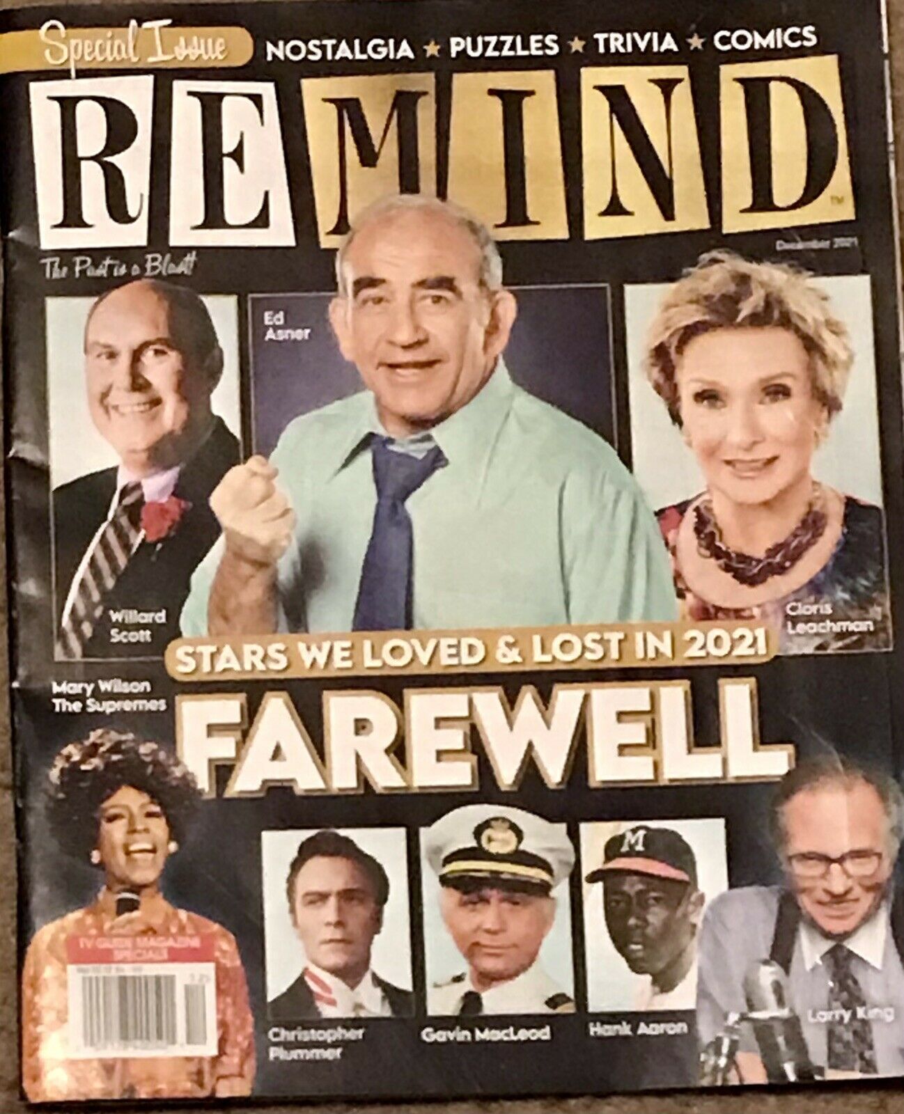 REMIND magazine side cover  December 2021