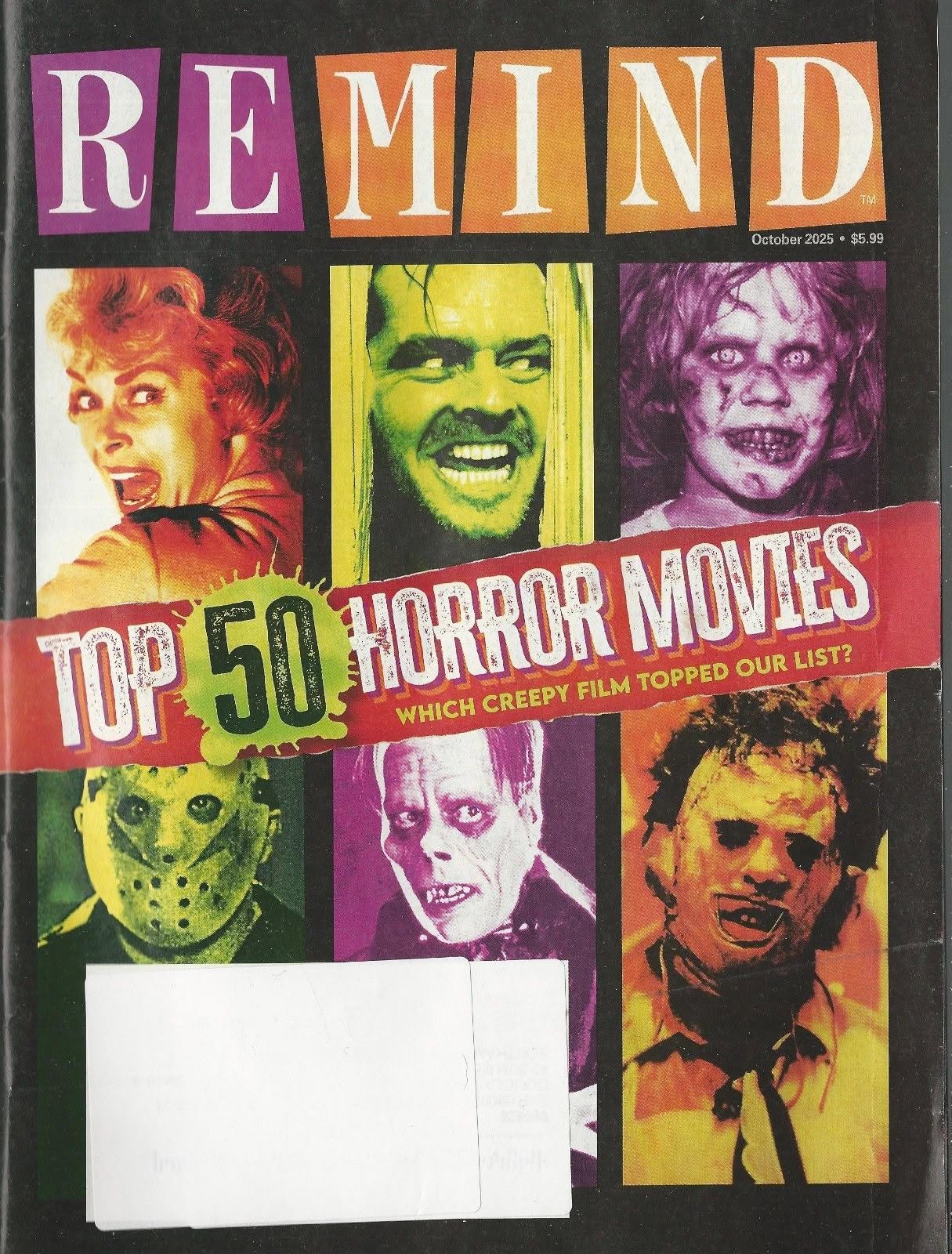 REMIND magazine side cover  October 2025