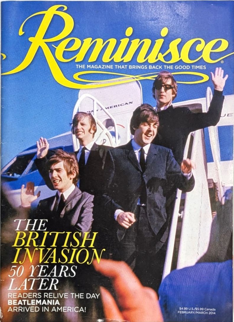 REMINISCE magazine side cover  February/March 2014